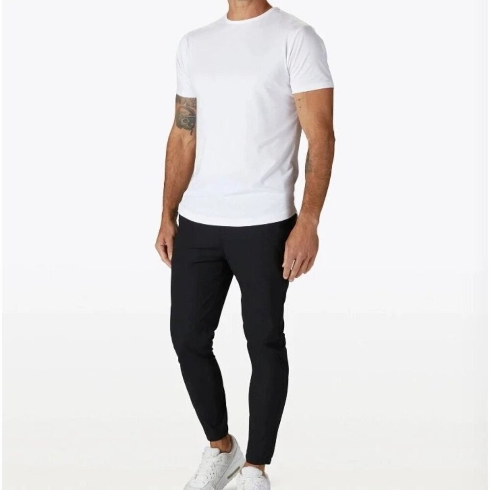 Cuts Slim Fit Tapered AO Jogger Pants Mens Size L Athleisure Gym Basketball Blk